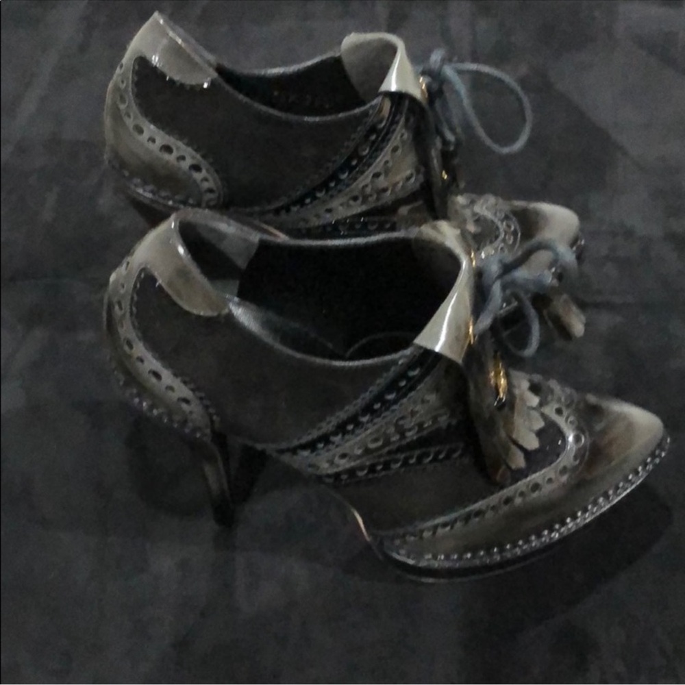 Gucci black leather ankle suede boots - Picture 2 of 7